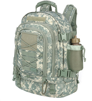 Expandable Heavy-Duty Tactical Backpack (39-64L Molle Compatible, Water-Resistant)