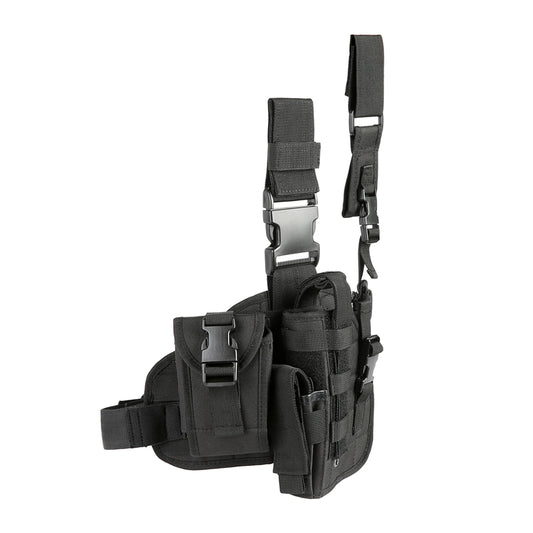 Drop Leg Holster with Magazine Pouch,Right/Left Handed Tactical Thigh Pistol Gun Holster Leg Harness,Glock 19 Holster