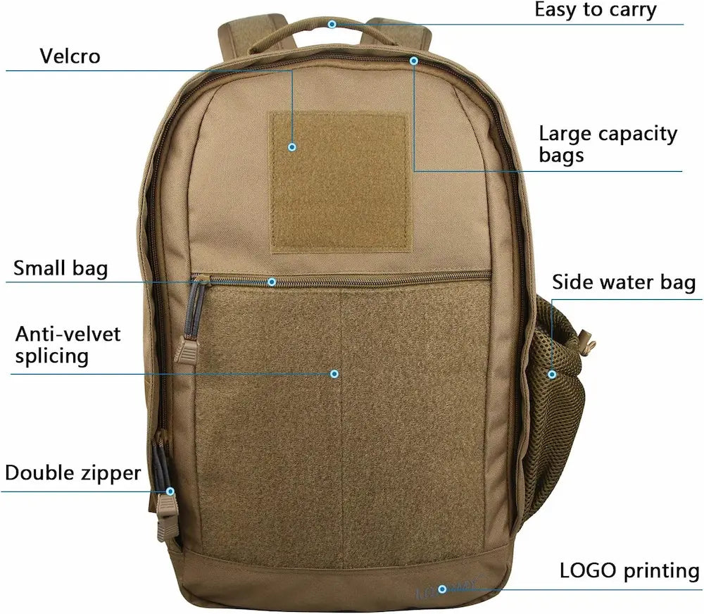 Coyote tactical MOLLE daypack