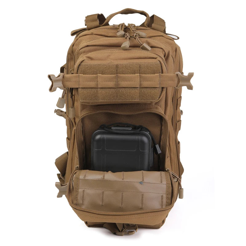 MOLLE Tactical Assault Backpack (600D Water-Resistant, Multi-Compartment)