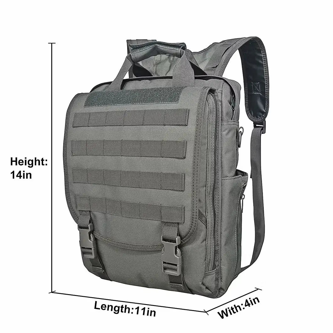Gray Tactical Laptop Backpack