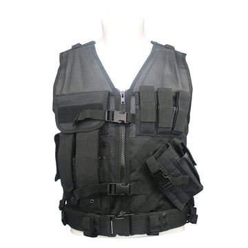 Multi-Pocket Mesh Ventilated Men Tactical Vest (Adjustable Straps)