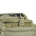 Olive expandable tactical backpack, hook and loop