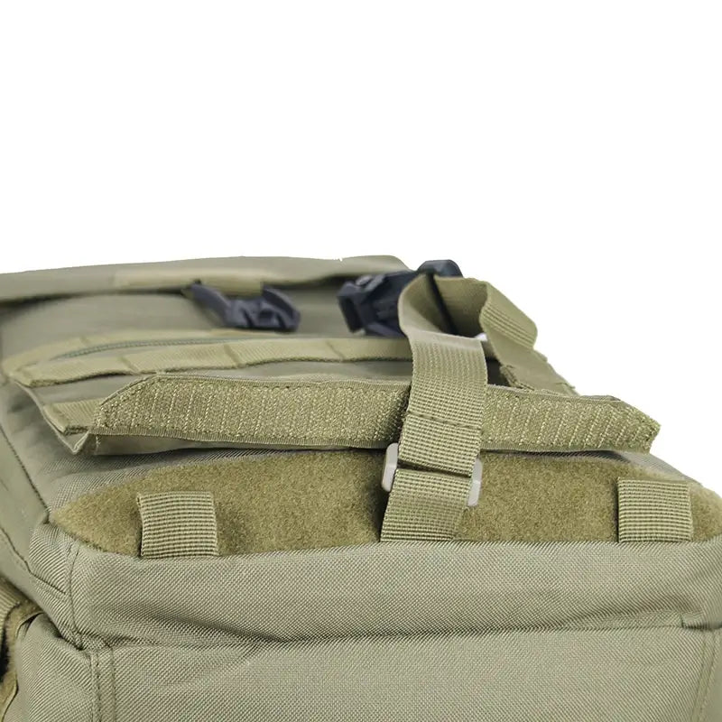 Olive expandable tactical backpack, hook and loop