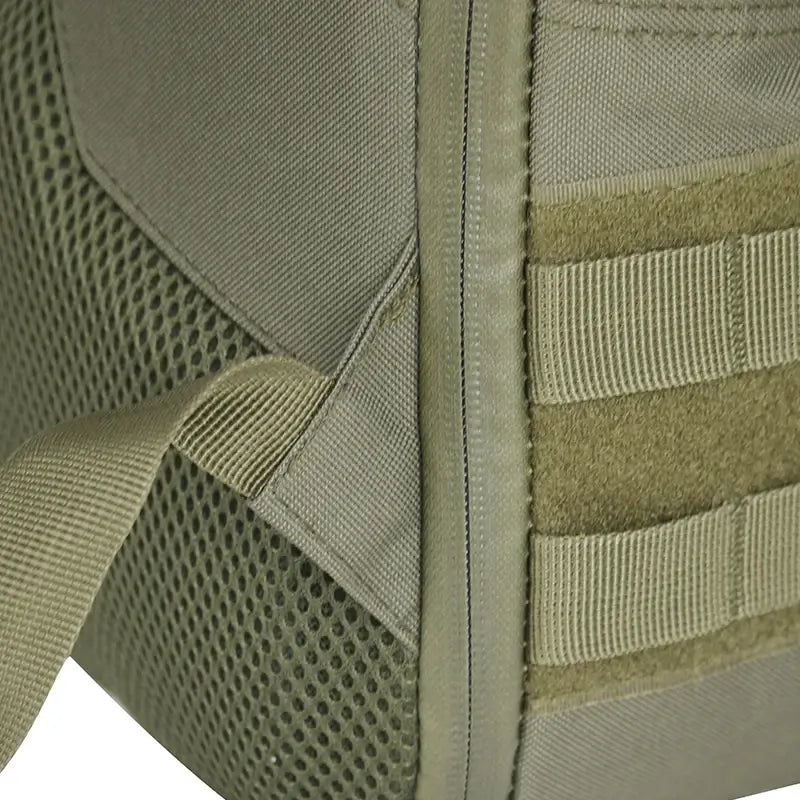 Olive expandable tactical backpack, water-resistant zippers