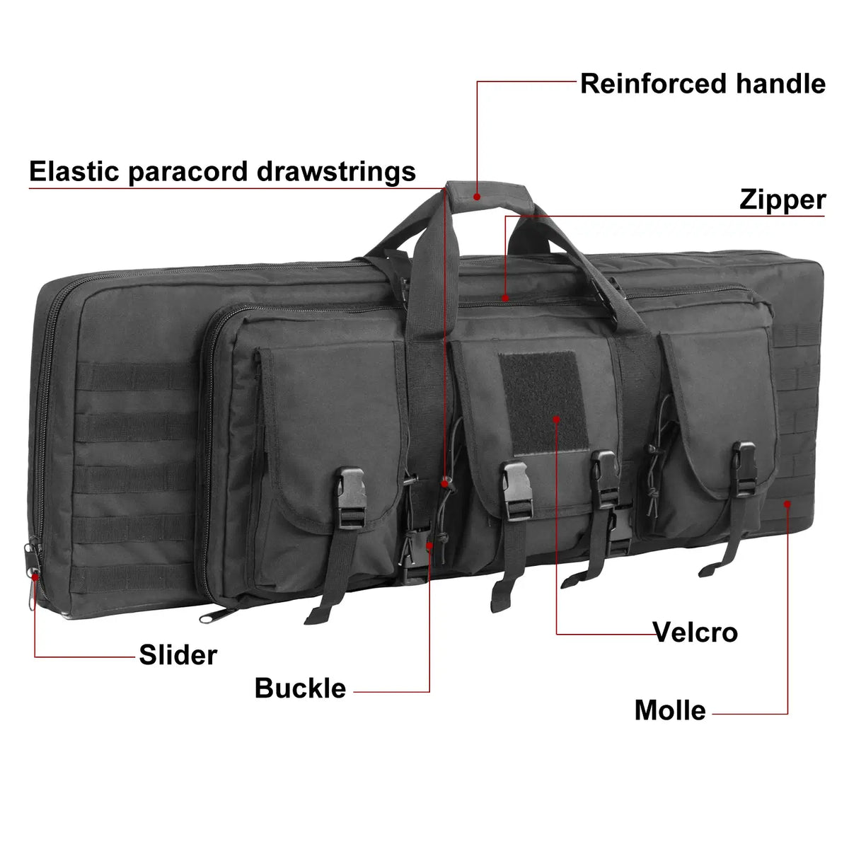 Tenzing Rifle Case 32-48 Inch Dual-Rifle Tactical Soft Gun Case | Factory Direct, US Fast ...