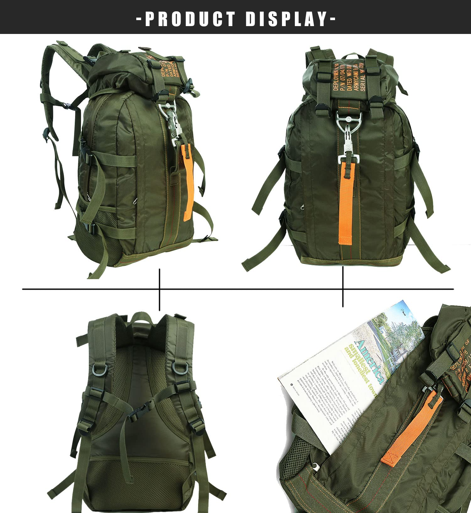 20L Parachute-Style Water-Resistant Outdoor Backpack | Fast Shipping ...
