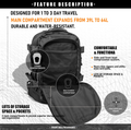 Tactical Backpack for men Military Army Expandable 3 Day Pack