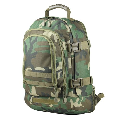 woodland camo expandable tactical backpack