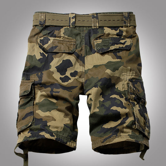 Men's Multi-Pocket Camouflage Shorts