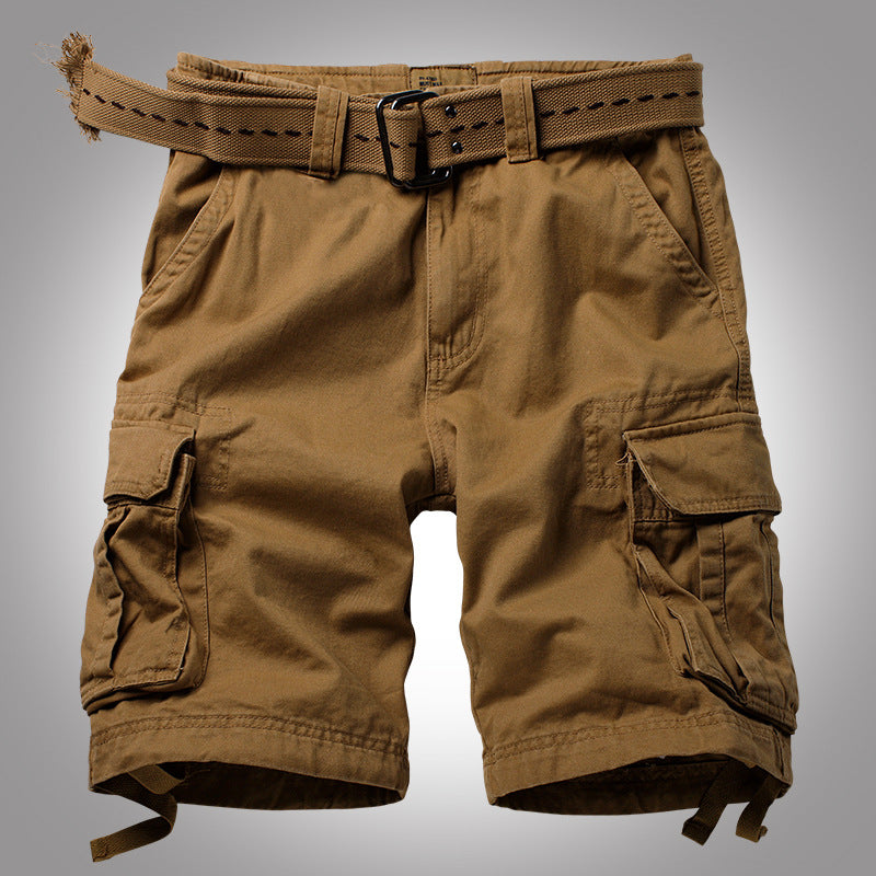 Men's Multi-Pocket Camouflage Shorts