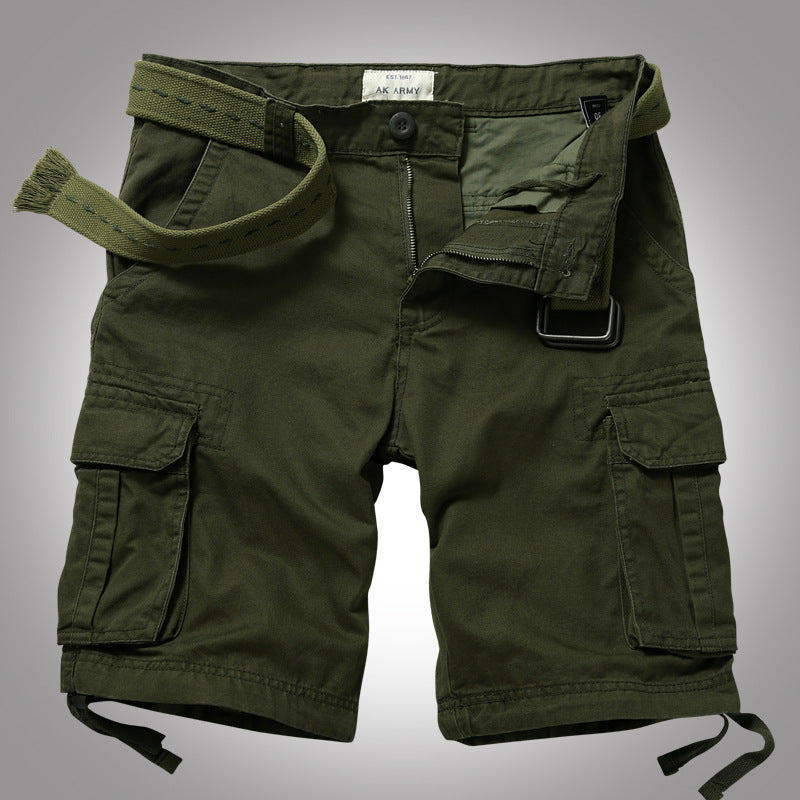 Men's Multi-Pocket Camouflage Shorts