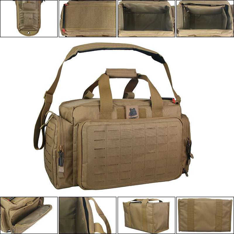 Tactical Gun Range Bag Pistol Shooting Range Duffle Bags