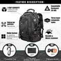 Tactical Backpack for men Military Army Expandable 3 Day Pack