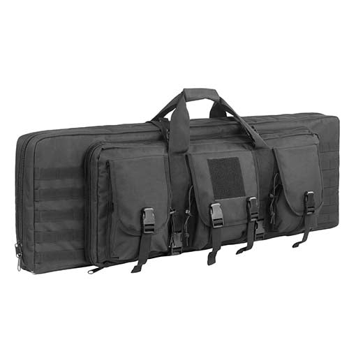 Tactical Double Rifle Case Gun Bag Pistol Transportation Case w/Backpack