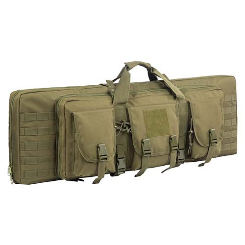 Tactical Double Rifle Case Gun Bag Pistol Transportation Case w/Backpack