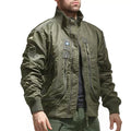 Mens Waterproof Bomber Multi-pocket Jacket